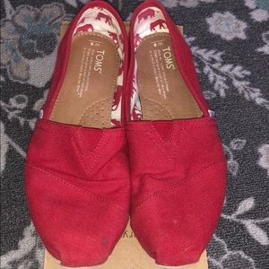 Toms classics canvas red